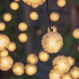 30 Warm White LED Dandelion Solar Fairy Lights