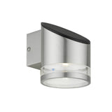 Ring S Silver Solar Wall Light