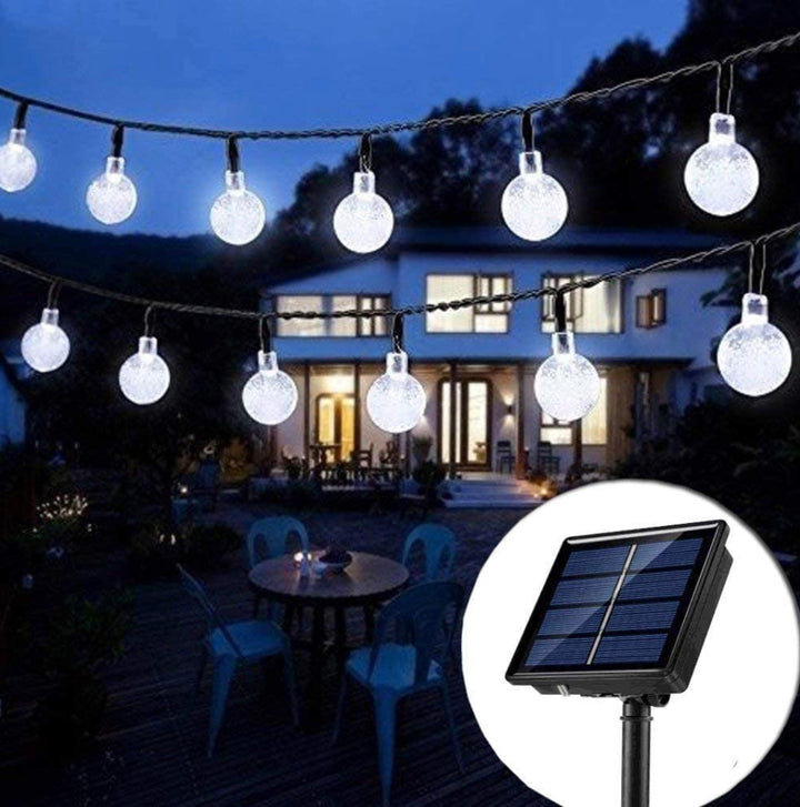 Solar Bubble Globe Lights – 30 Bright White LEDs