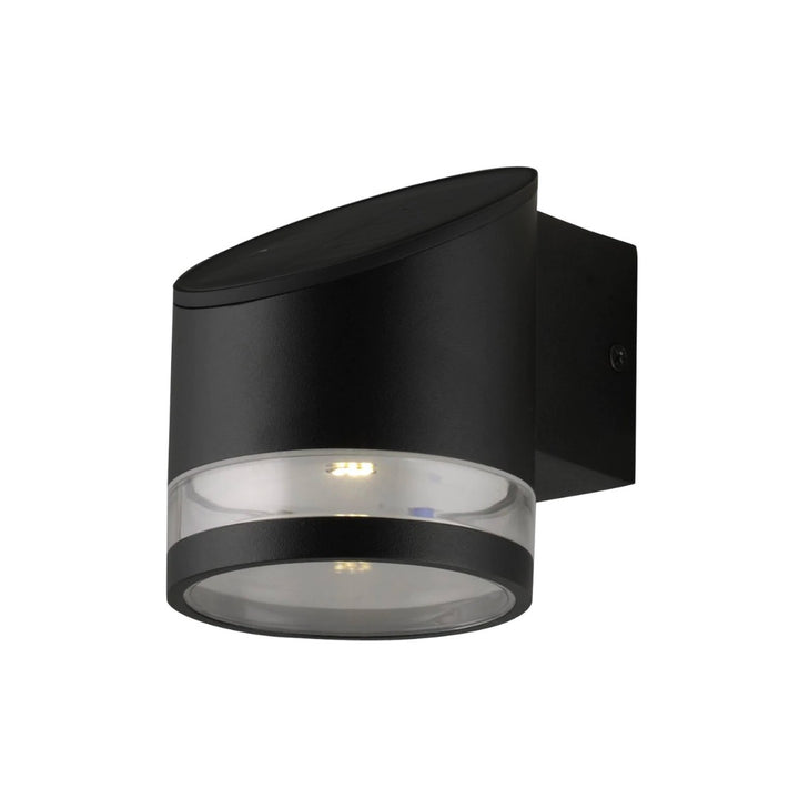 Ring S Stainless Steel Solar Wall Light (Black Edition)