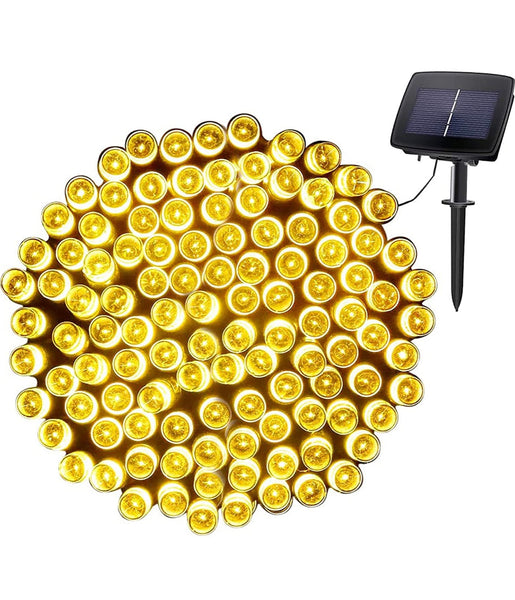 100 Yellow LED Solar Fairy Lights