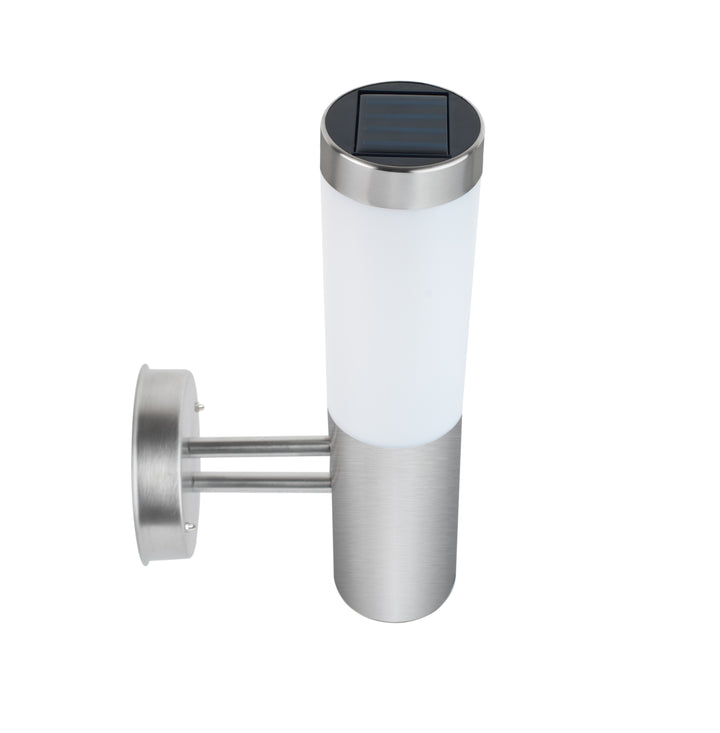 Oscar X - Contemporary Stainless Steel Solar Powered Wall Light - SPV Lights