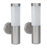 Oscar X - Contemporary Stainless Steel Solar Powered Wall Light (Set of 2) - SPV Lights