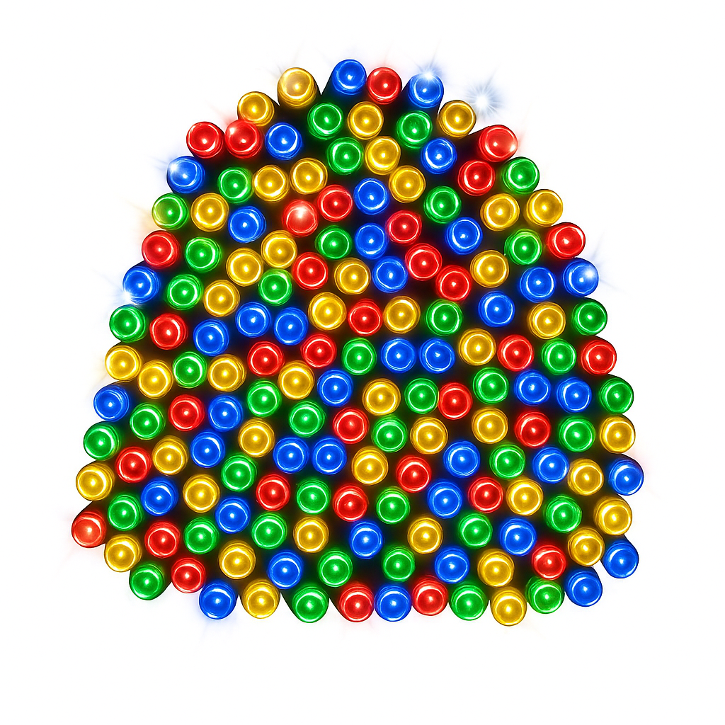 200-Multi-Colour_LED_Solar_Fairy_Lights_AG 200 Multi-Colour LED Solar Fairy Lights - Image 1