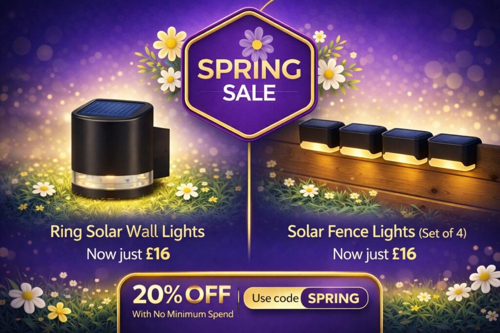 20% Off Ends Soon – Solar Lights Designed for the UK